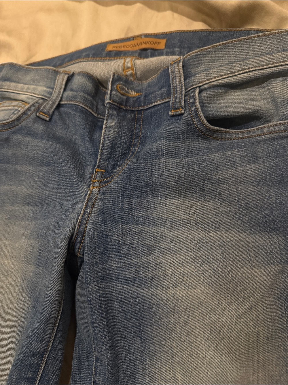 Rebecca Minkoff Faded Light Blue Skinny Jeans